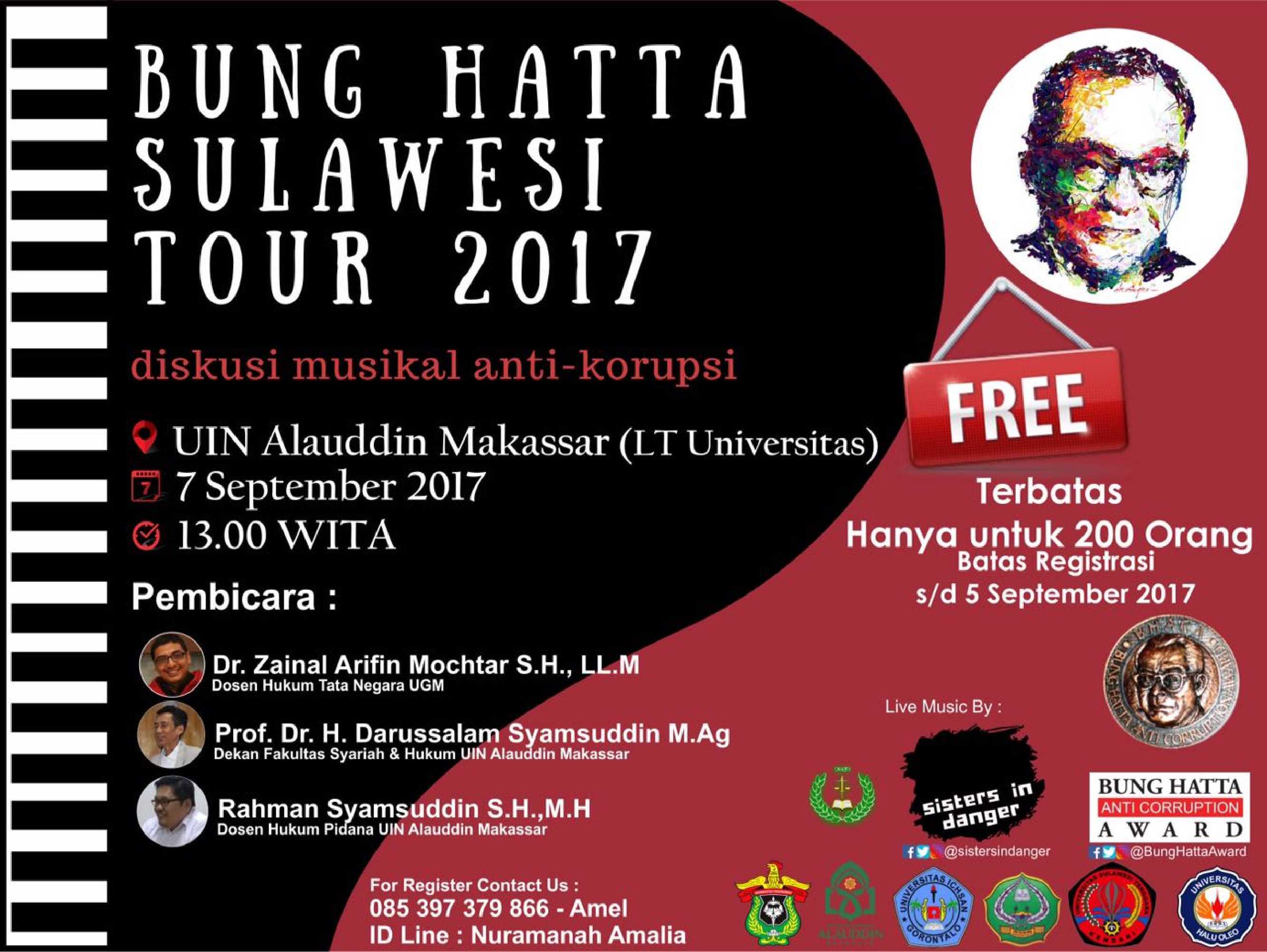 Gambar Bung Hatta Sulawesi Tour Akan Hadir di UIN Alauddin